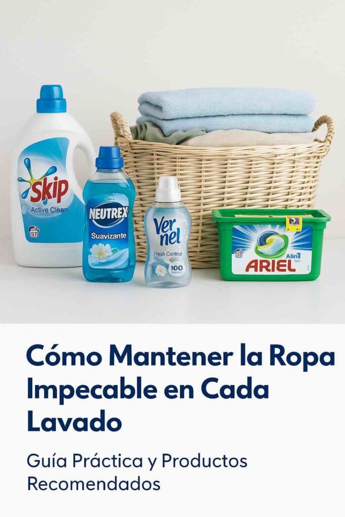 mantener la ropa implecable en cada lavado