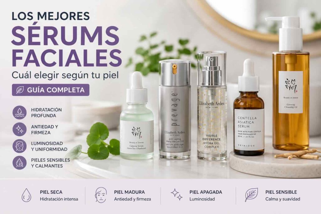Los mejores sérums faciales: cuál elegir según tu piel