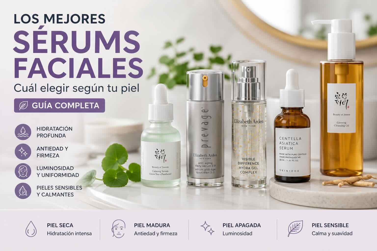 Los mejores sérums faciales: cuál elegir según tu piel